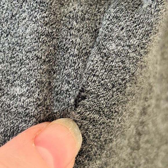 Lululemon Scuba Hoodie Classic Cotton Fleece Heathered Speckled Black Sz 8 - Picture 11 of 11